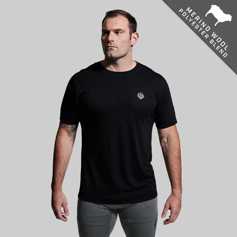 Men’s short-sleeve rush tees-Ridgeline Tee (Black)