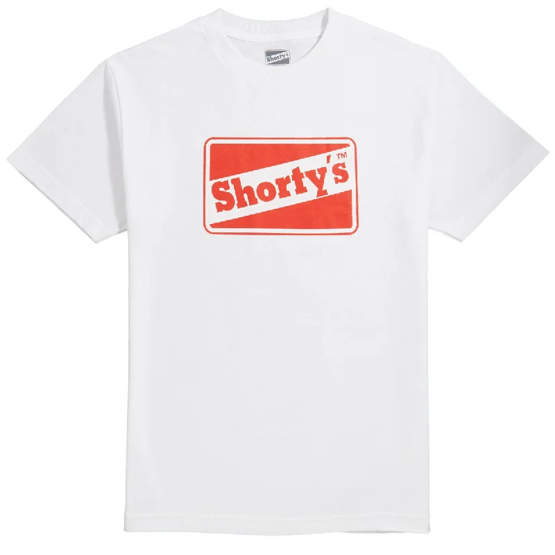 Men’s short-sleeve quid tops-Shorty's OG Logo T-Shirt - White