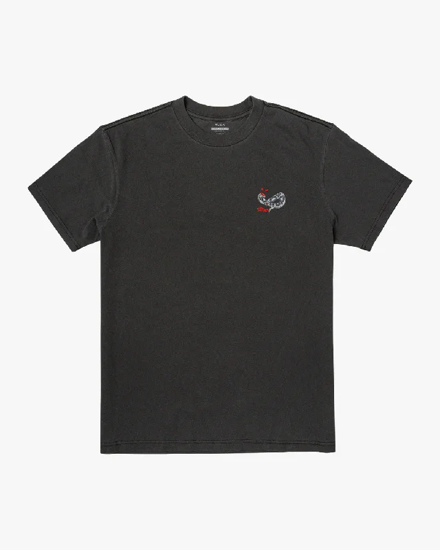 Men’s short-sleeve snug polos-Snake Bite Tee - Black