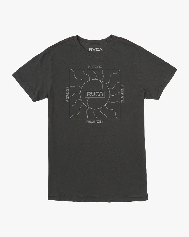 Men’s short-sleeve xing tees-Solar Tee - Pirate Black