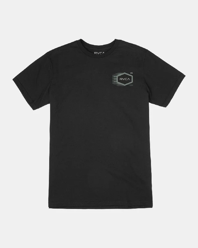 Men’s short-sleeve meld tops-Tech Hex Tee - Black