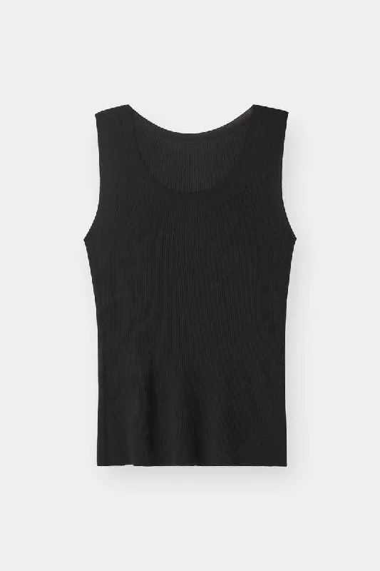 Men’s short-sleeve quid tops-THE CLASSIC TANK - BLACK