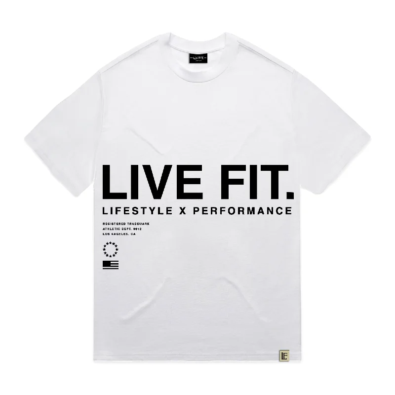 Men’s short-sleeve lilt tees-Urban Pump Tee - White/Black