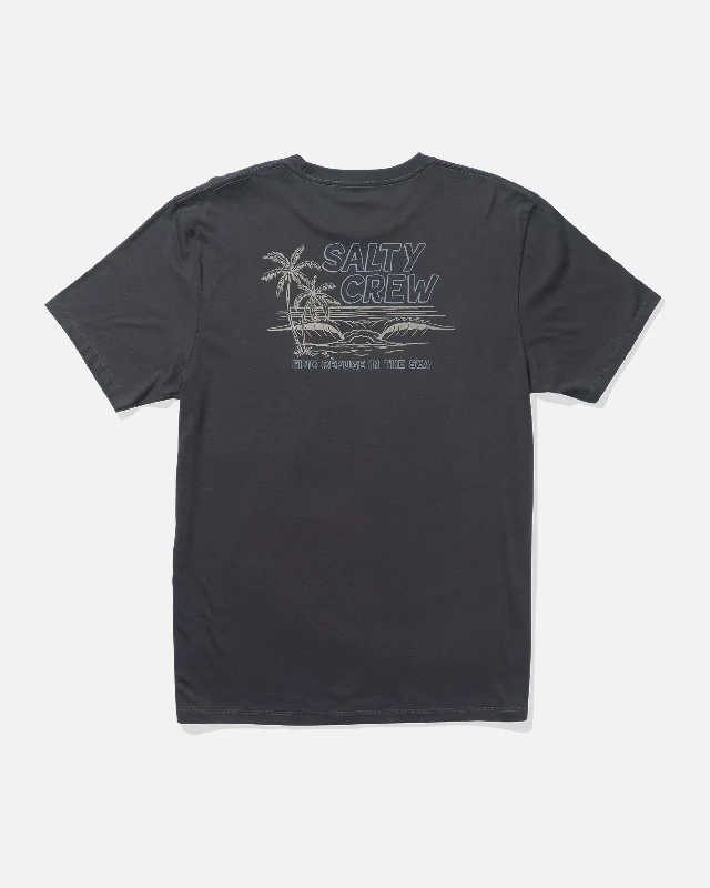 Men’s short-sleeve rime shirts-A Frame Premium Tee - Charcoal