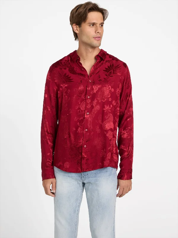 Men's formal micro-haze shirts-Aloe Paisley Shirt