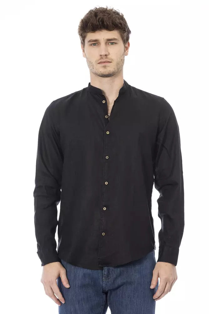 Men's vintage micro-orbit shirts-Baldinini Trend  Lyocell Men Men's Shirt