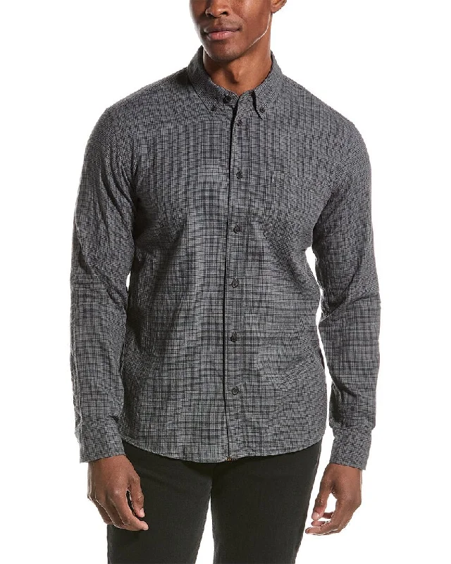 Men's casual bloom-knit shirts-Billy Reid Tuscumbia Standard Fit Woven Shirt