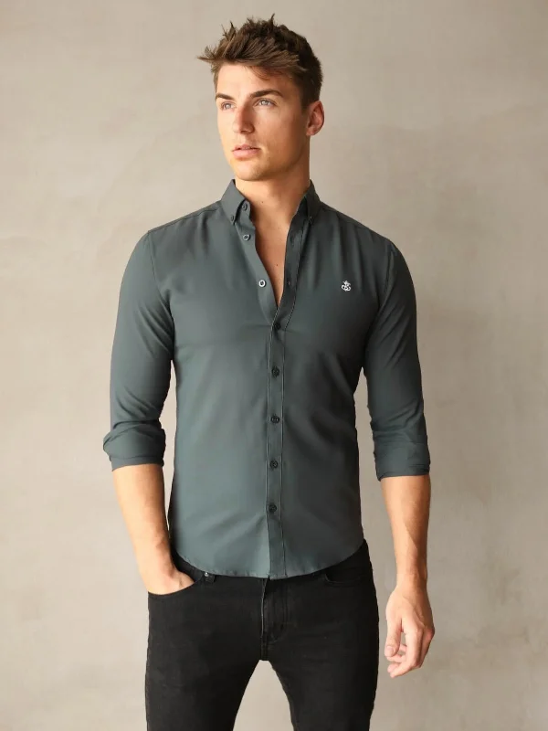 Men's subtle micro-orbit shirts-Bosa Shirt - Racing Green