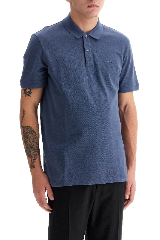 Men’s short-sleeve urge tops-Boss Organic Cotton Pallas Polo Shirt