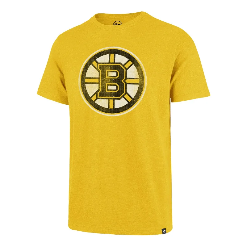 Men’s short-sleeve burr shirts-BOSTON BRUINS GRIT '47 SCRUM TEE