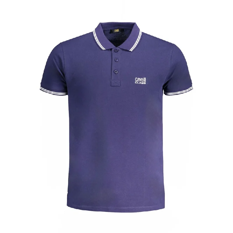 Men’s short-sleeve lilt tees-Cavalli Class  Cotton Polo Men's Shirt