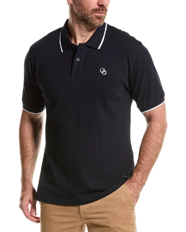 Men’s short-sleeve nook tees-Cavalli Class Embroidered Logo Polo Shirt