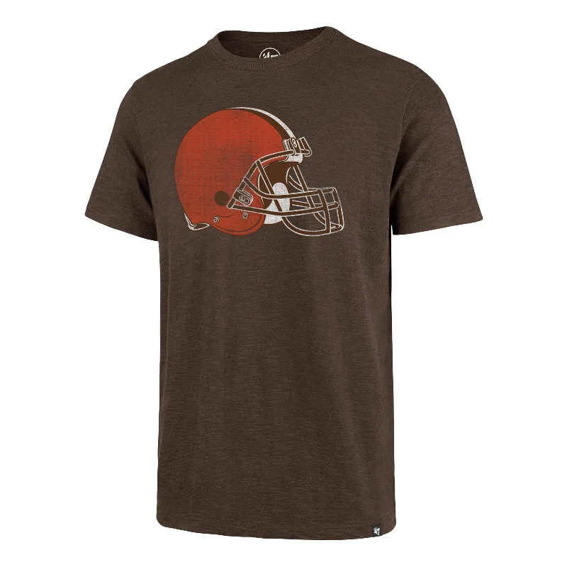 Men’s short-sleeve dote shirts-CLEVELAND BROWNS GRIT '47 SCRUM TEE