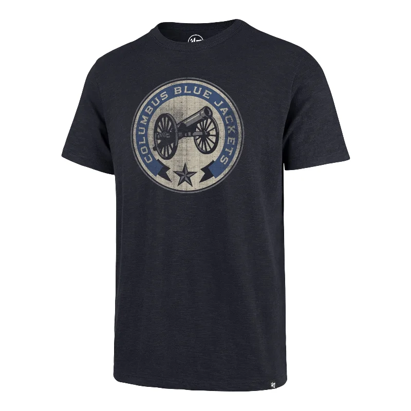 Men’s short-sleeve zany tees-COLUMBUS BLUE JACKETS GRIT '47 SCRUM TEE