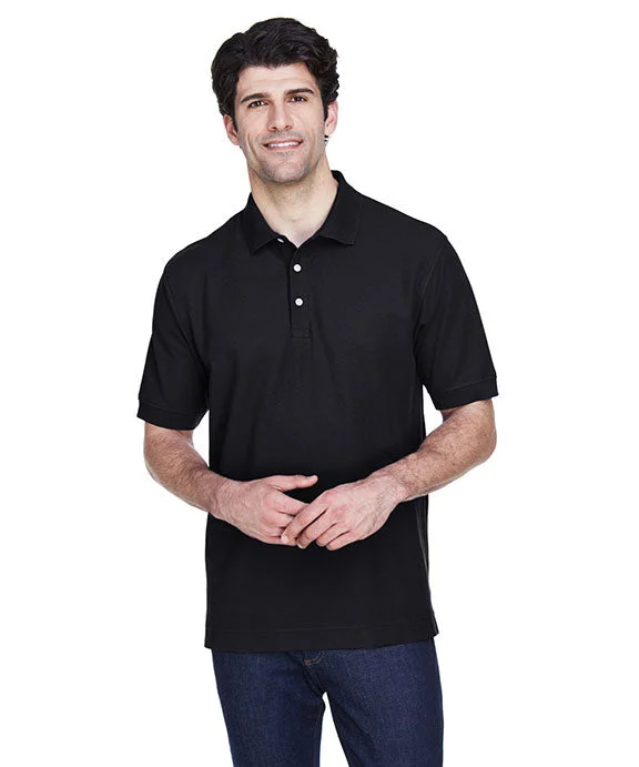 Men’s short-sleeve vane shirts-D100 - Devon & Jones Mens Pima Piqué Short-Sleeve Polo Shirt