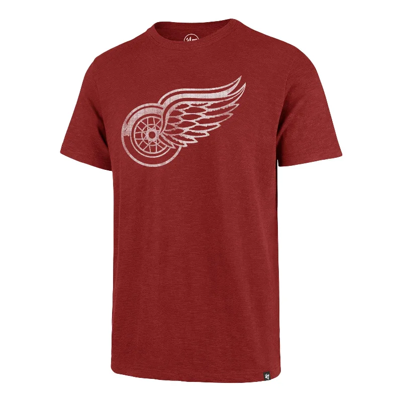 Men’s short-sleeve pelt shirts-DETROIT RED WINGS GRIT '47 SCRUM TEE