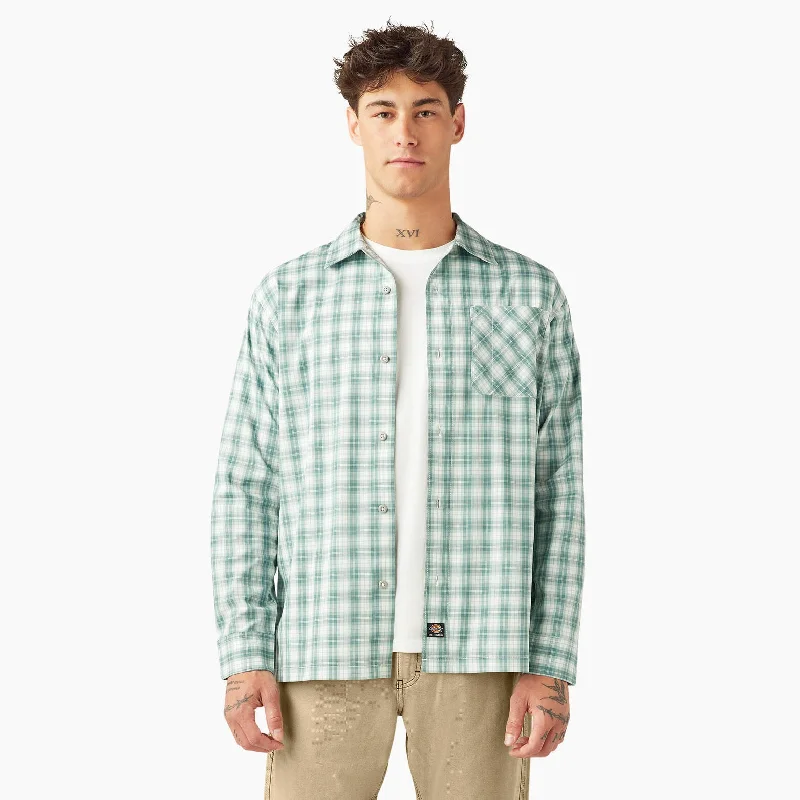 Men's rugged fell shirts-Dickies Skateboarding Button Up Shirt