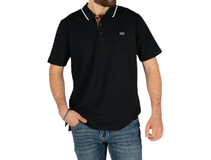 Men’s short-sleeve oust tops-El Cap Pique Polo In Black