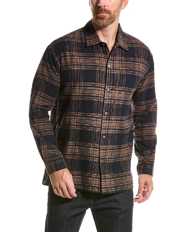 Men's subtle micro-orbit shirts-FRAME Denim Relaxed Shirt