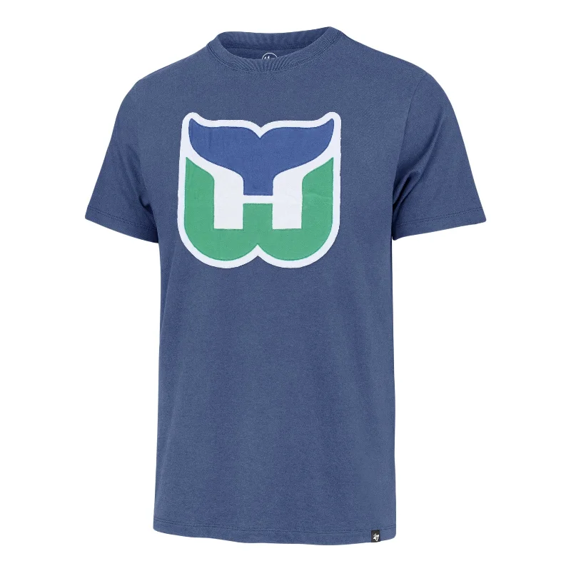 Men’s short-sleeve urge tops-HARTFORD WHALERS VINTAGE FRANKLIN KNOCKOUT '47 FIELDHOUSE TEE