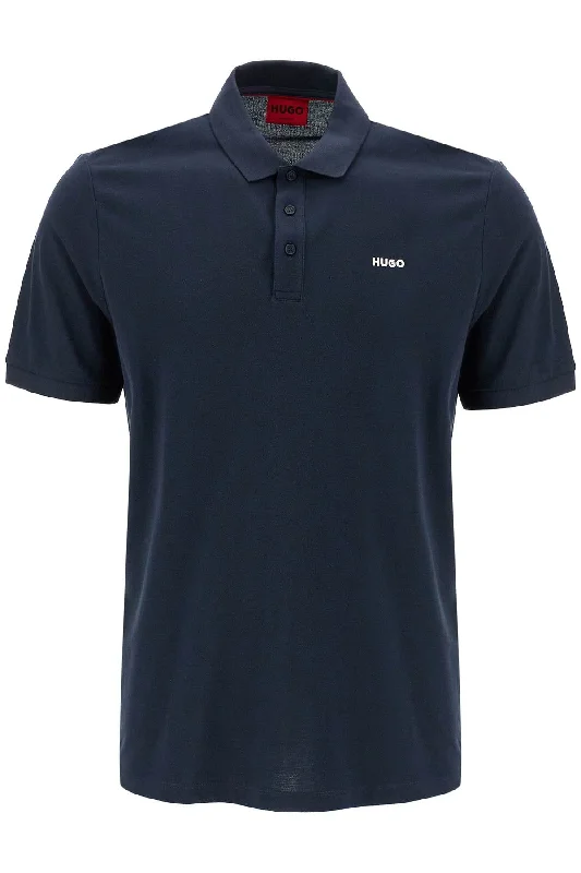 Men’s short-sleeve nook shirts-Hugo Men's Cotton Piquã Donos Polo Shirt