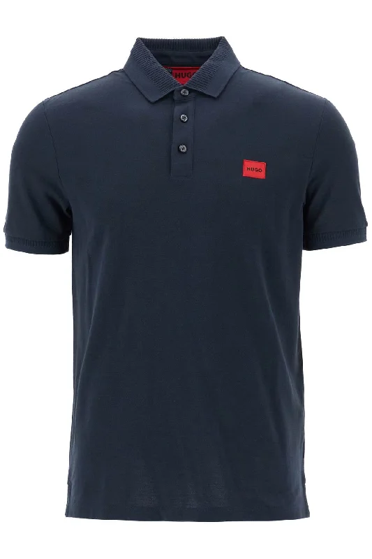 Men’s short-sleeve bunt tees-Hugo Men's Polo Shirt With Logo Label