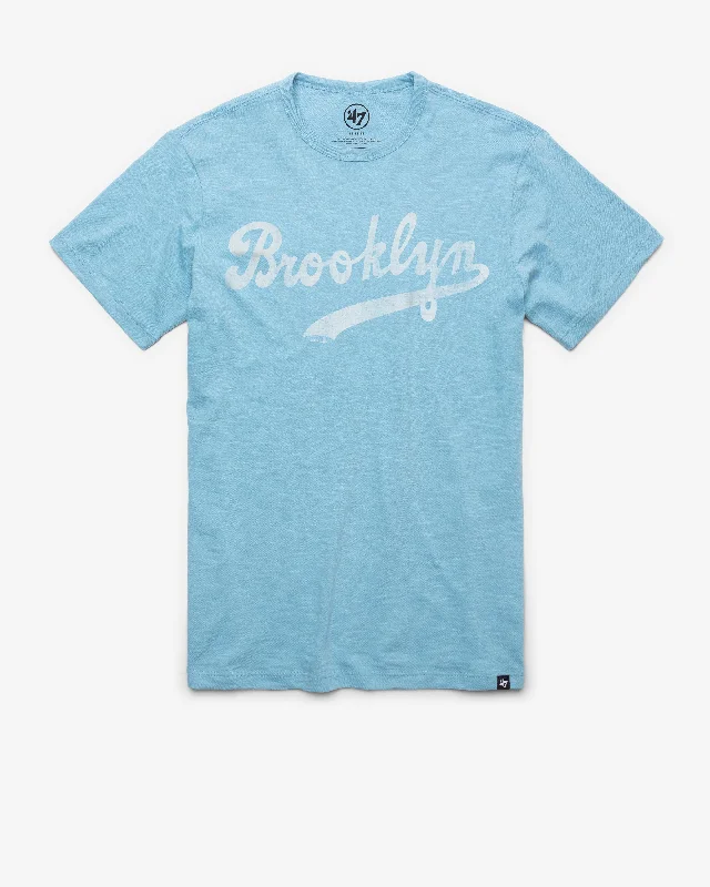 Men’s short-sleeve nook tees-LOS ANGELES DODGERS COOPERSTOWN GRIT WORDMARK '47 SCRUM TEE