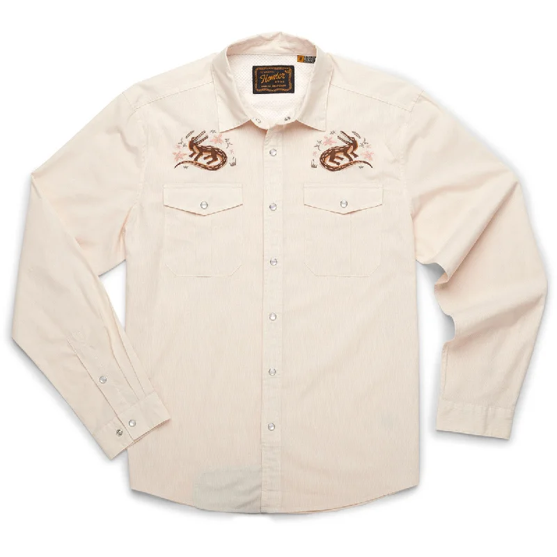 Men's trendy ridge-front shirts-Men's Gaucho Snapshirt