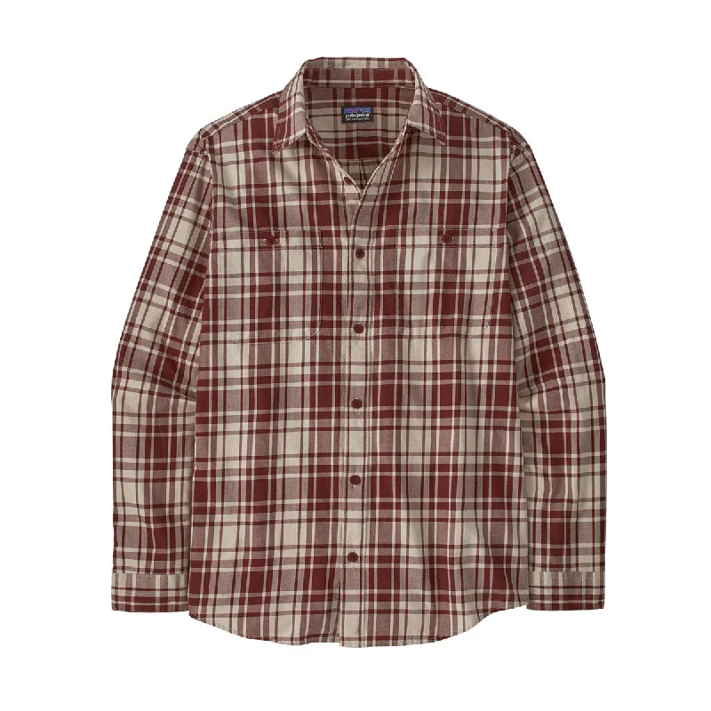 Men's trendy wave-back shirts-Men's Long-Sleeved Pima Cotton Shirt