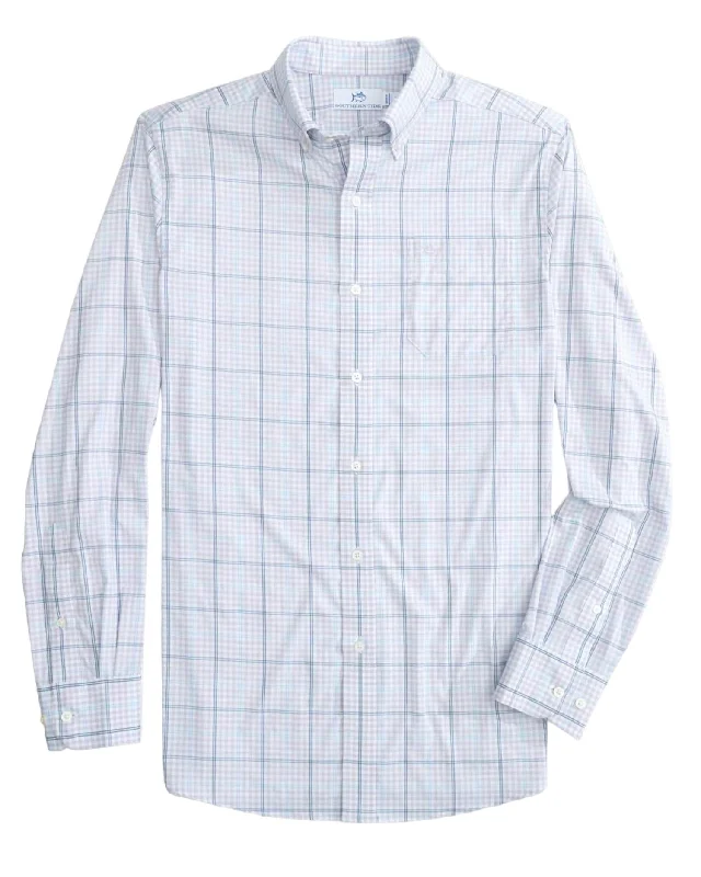 Men's trendy ridge-back shirts-Men's Brrr Intercoastal Rainer Sport Shirt In Orchid Petal