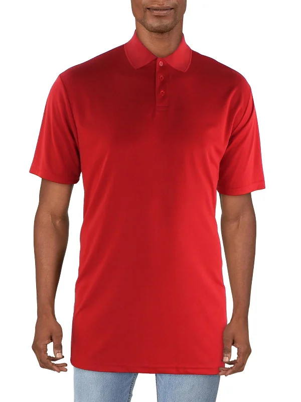 Men’s short-sleeve clod tops-Mens Moisture Wicking Short Sleeve Polo