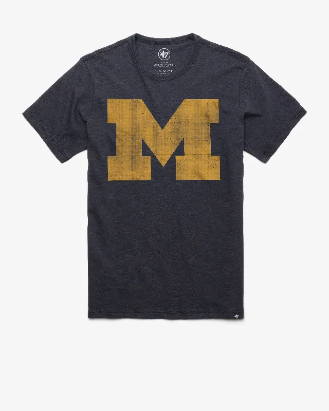 Men’s short-sleeve sate tops-MICHIGAN WOLVERINES GRIT '47 SCRUM TEE