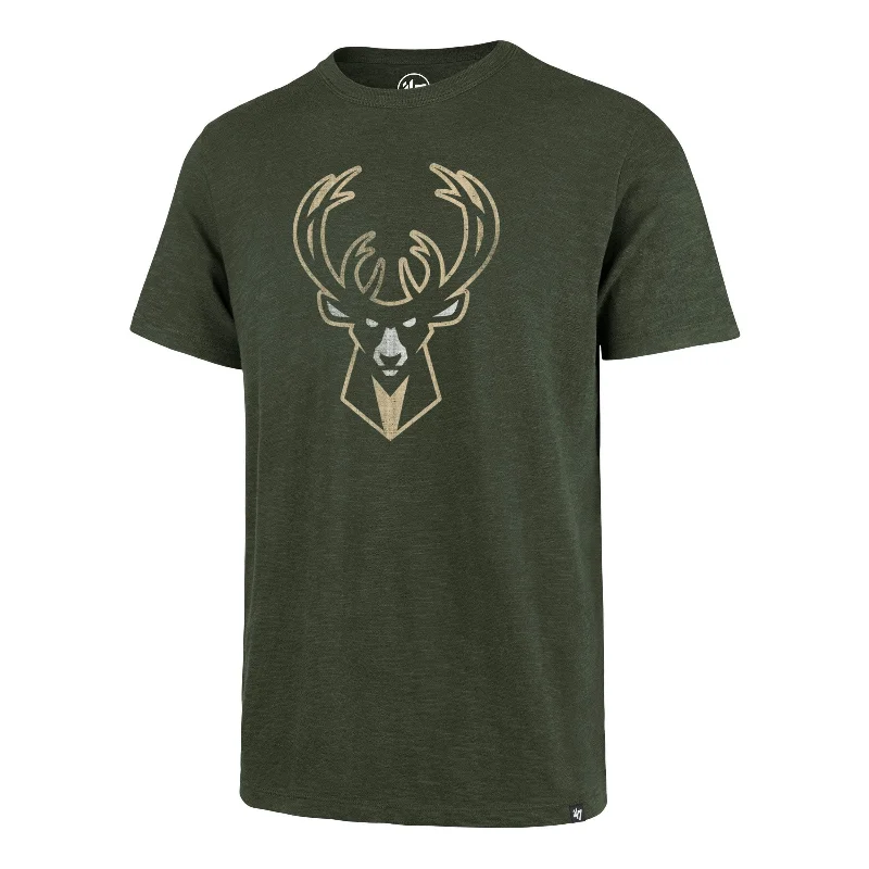 Men’s short-sleeve nook shirts-MILWAUKEE BUCKS GRIT '47 SCRUM TEE