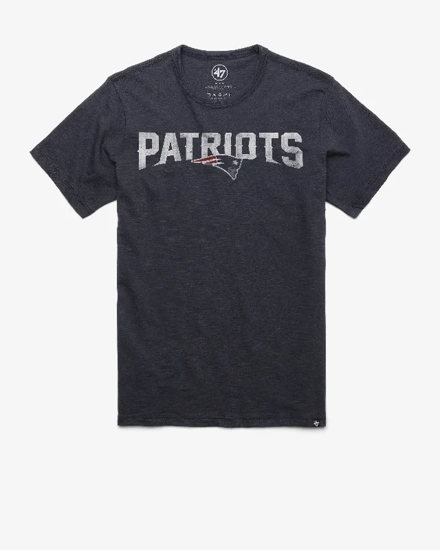 Men’s short-sleeve idly tops-NEW ENGLAND PATRIOTS GRIT WORDMARK '47 SCRUM TEE