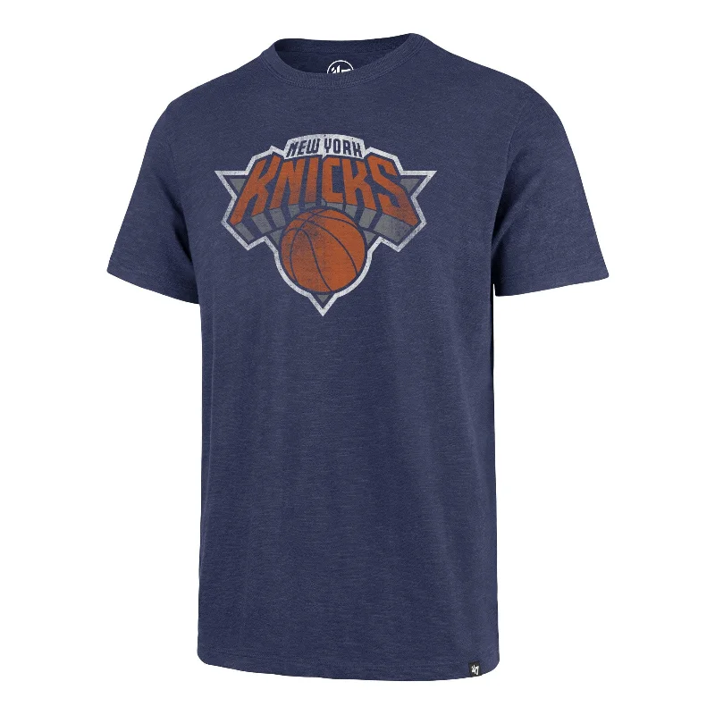 Men’s short-sleeve etch polos-NEW YORK KNICKS GRIT '47 SCRUM TEE