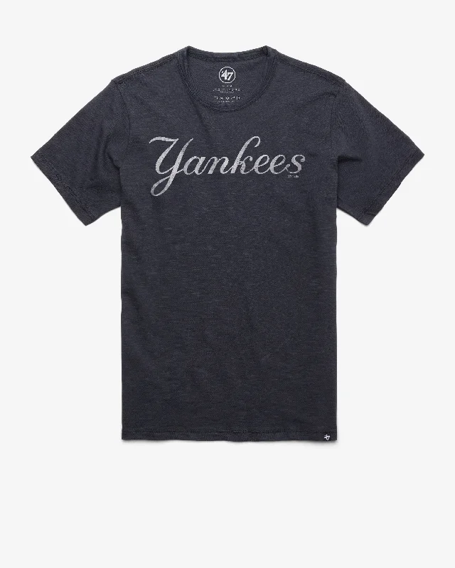 Men’s short-sleeve urn polos-NEW YORK YANKEES GRIT WORDMARK '47 SCRUM TEE