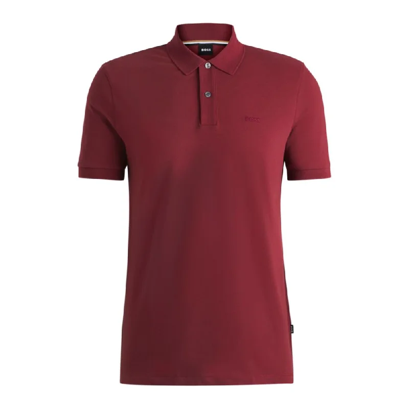 Men’s short-sleeve glum polos-Pallas Cotton polo shirt with embroidered logo