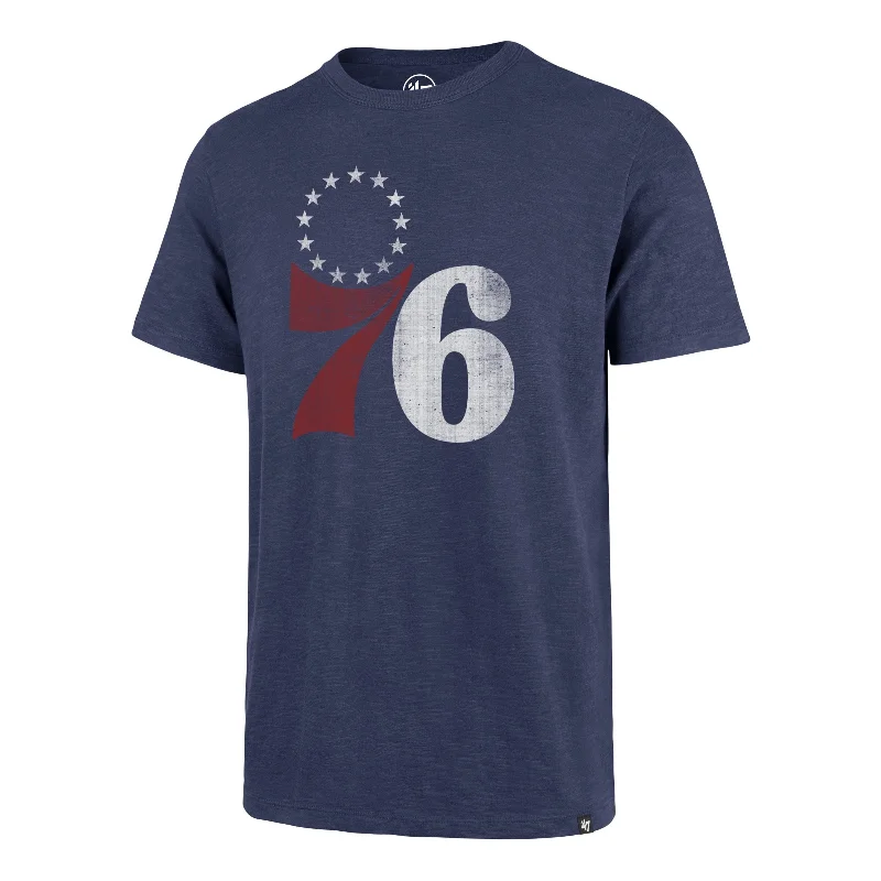 Men’s short-sleeve pelt tees-PHILADELPHIA 76ERS GRIT '47 SCRUM TEE