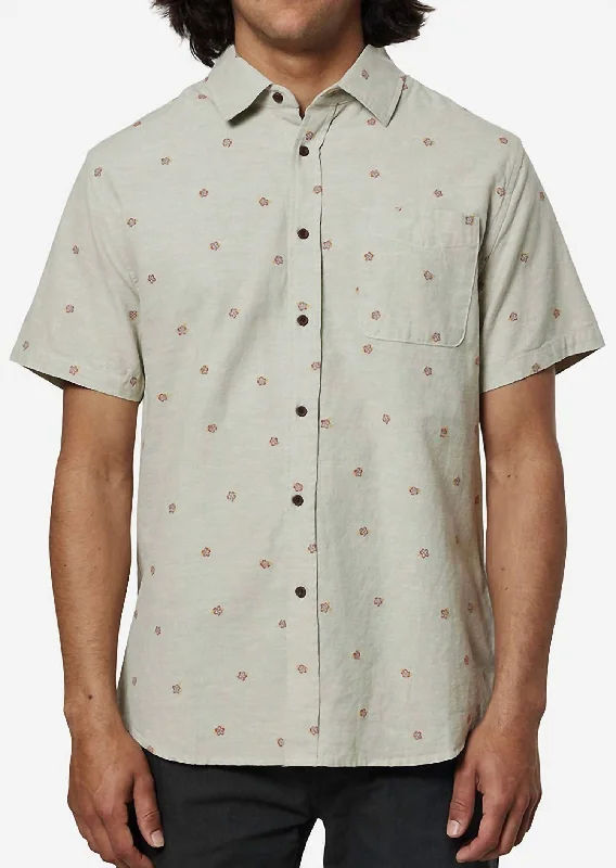 Men's classic grange shirts-Plume Button Up Shirt In Desert Sage