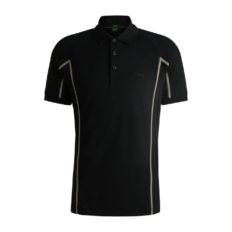 Men’s short-sleeve welt tops-Polo shirt with logo detail