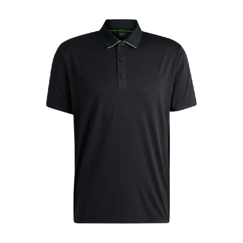 Men’s short-sleeve yank polos-Quick-dry stretch-jersey polo shirt with logo detail