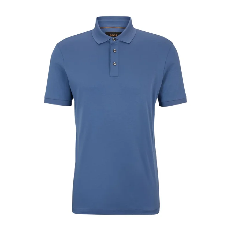 Men’s short-sleeve wisp polos-Regular-fit polo shirt in mercerized Italian cotton