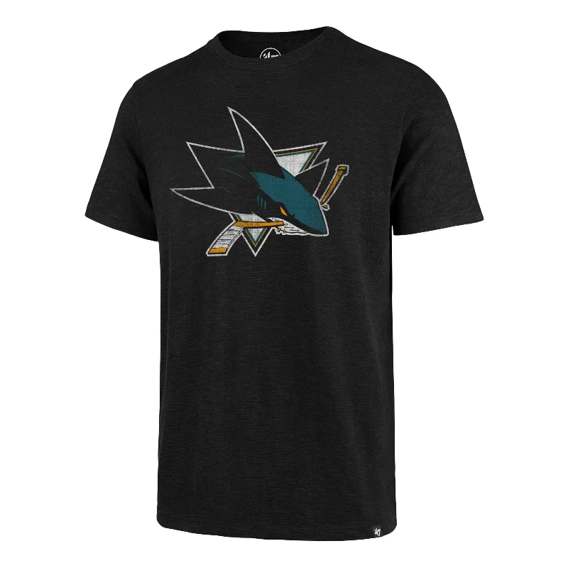 Men’s short-sleeve quid tops-SAN JOSE SHARKS GRIT '47 SCRUM TEE