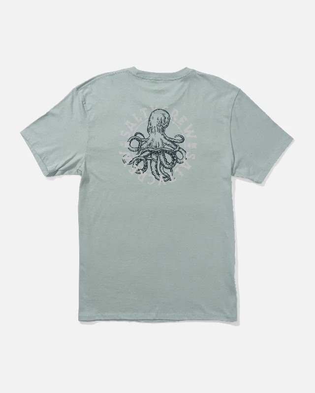 Men’s short-sleeve zing tees-Tentacles Premium Tee - Mackerel