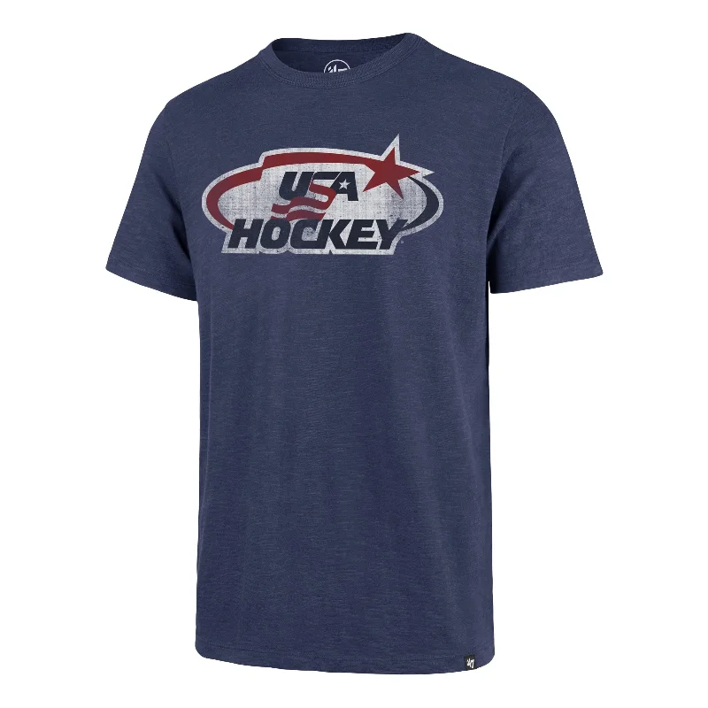 Men’s short-sleeve hued tees-USA HOCKEY GRIT '47 SCRUM TEE