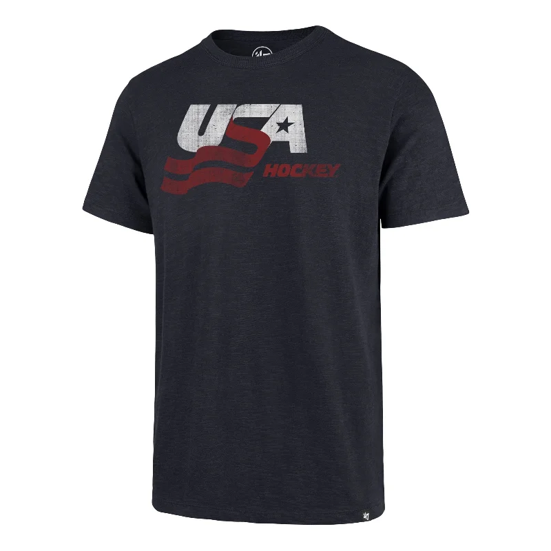 Men’s short-sleeve oust tops-USA HOCKEY GRIT '47 SCRUM TEE