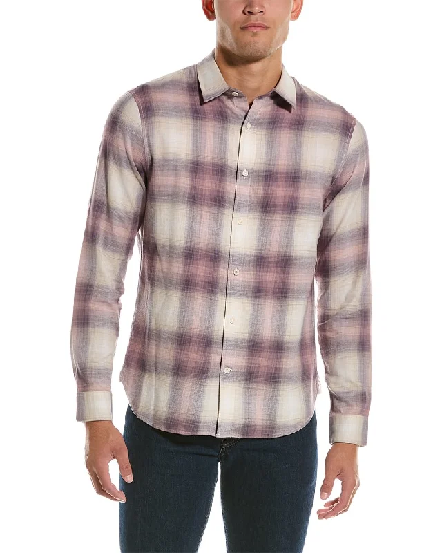 Men's elegant bridge-back shirts-Vince Redondo Plaid Shirt