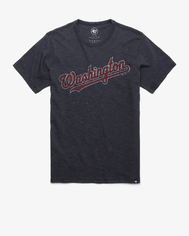 Men’s short-sleeve kink tops-WASHINGTON NATIONALS GRIT WORDMARK '47 SCRUM TEE