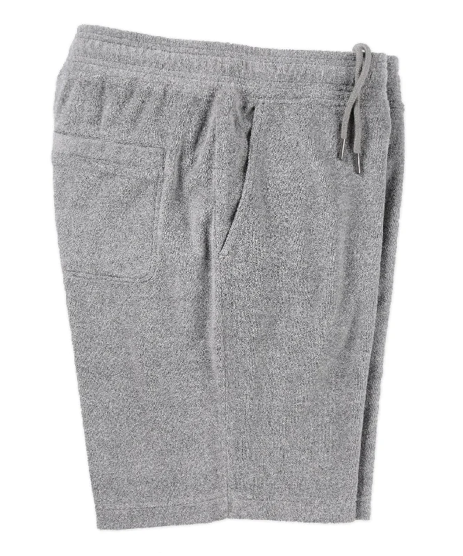 Men's fuzzy flannel pants-Cotton-Blend Stretch Terry Pull-On Shorts