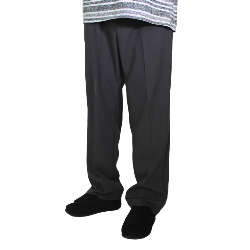 Men's glitzy party pants-Adaptive Men's Gabardine Seatless Pant - Dark Grey